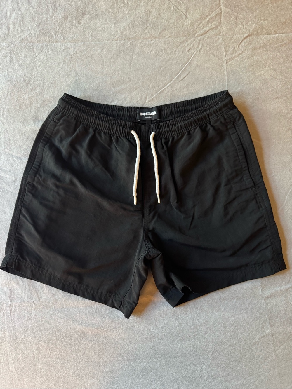 RSQ Black Shorts - with White Drawstring